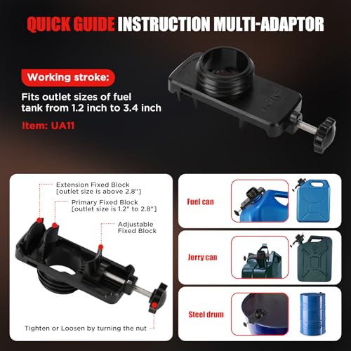 4.5GPM Cordless Fuel Transfer Pump with 51" PVC hose (Bare Tool)