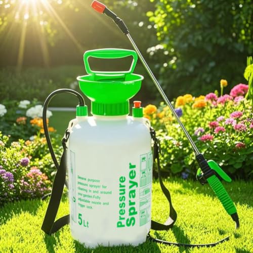 5L Garden Pressure Sprayer, Portable Hand Pump Sprayer for Yard Care - color: 5L-Green