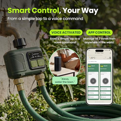 WiFi Water Timer Smart Irrigation Controller with Gateway - style: 2-Zone