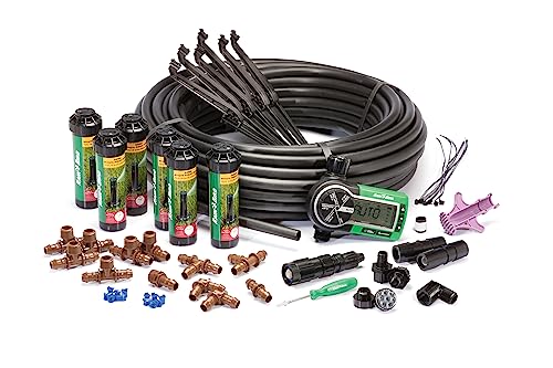 Rain Bird 32ETI DIY Install In-Ground Automatic Sprinkler Kit - style: Automatic Sprinkler System Kit w/ Timer