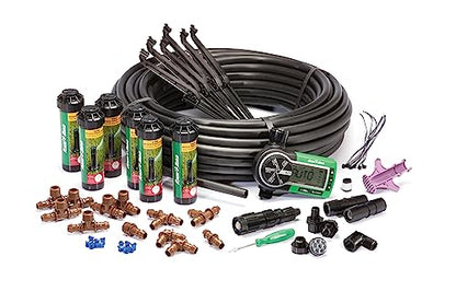 Rain Bird 32ETI DIY Install In-Ground Automatic Sprinkler Kit - style: Automatic Sprinkler System Kit w/ Timer