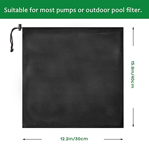 2 Pcs Pump Barrier Bag, Pond Pump Filter Bag, 12.2" x 15.9" - style: 2Pcs-12.2" x 15.9"
