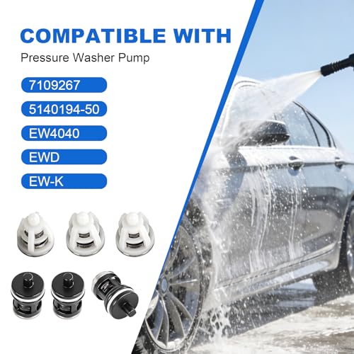 6 Pcs 7109627 Cleaning Check Valve Repair Kit Compatible with EW4040 EWD