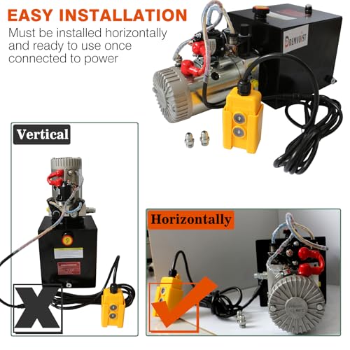 10 Quart Hydraulic Pump Double Acting, Electric Hydraulic Pump - size: 10 Quart-Double