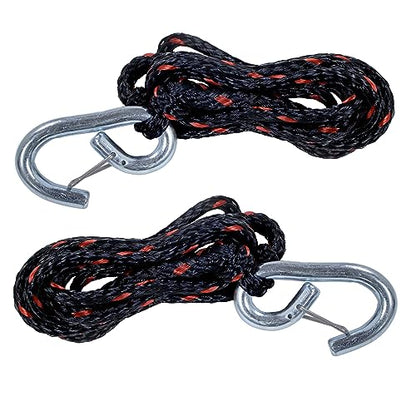 Extreme Max 3006.6803 PWC 9' Dock Line with Zinc-Plated Snap Hook - Value 2-Pack - size: 9', style: Zinc-Plated Hook