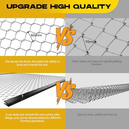 4' x 5' Drag Harrow, Yard Drag, Driveway Drag for ATV/ UTV