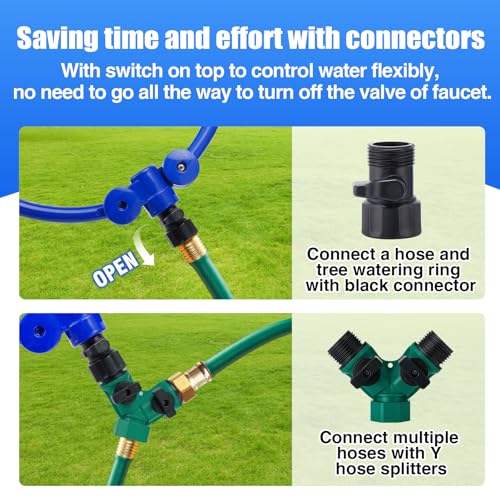 Apipi 20.5" 360° Ring Tree Water Sprinkler for Even Root Irrigation
