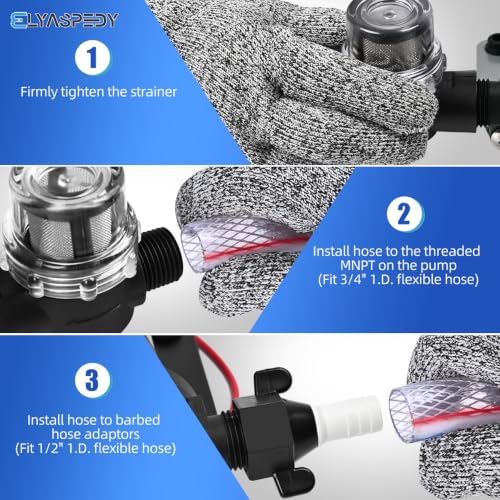 Upgraded 33-Series 115VAC 3.3 GPM, 45 PSI Self-Priming Water Pressure Pump - size: 115V 3.3