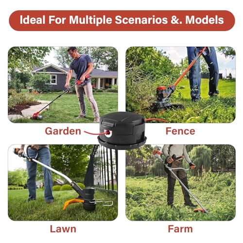 VIABRICO String Trimmer Head Compatible for Echo Speed Feed 400 Bump SRM-225 SRM-210 SRM-230 Pas225 Pas210 Pas211 Weed Eater Head Replacement (1Pack) - size: 1 Pack
