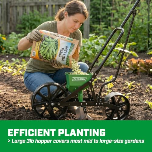 CHAPIN 8701G TurfPro Push Seeder Streamlines Row Planting in Prepared Soil - style: Newer Version