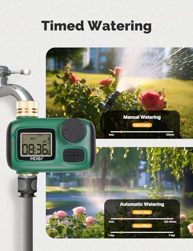 MOES Sprinkler Timer for Garden Hose,Brass Inlet Water Timer - size: 1 Outlet