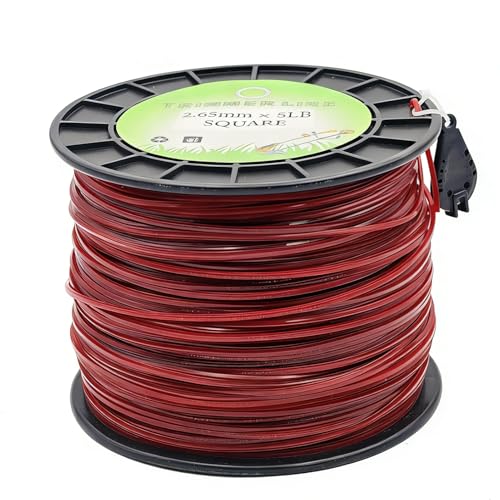 105" Square Commercial Trimmer Line 5LB Red 977FT Spool - size: .105"