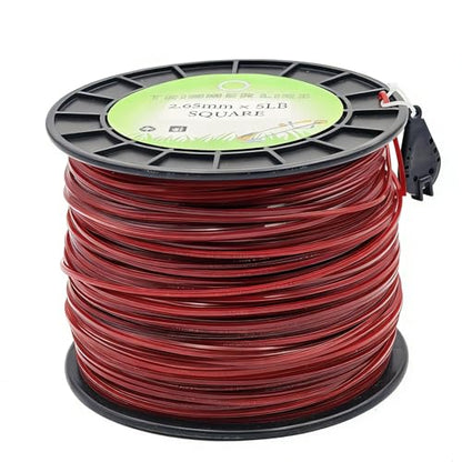 105" Square Commercial Trimmer Line 5LB Red 977FT Spool - size: .105"