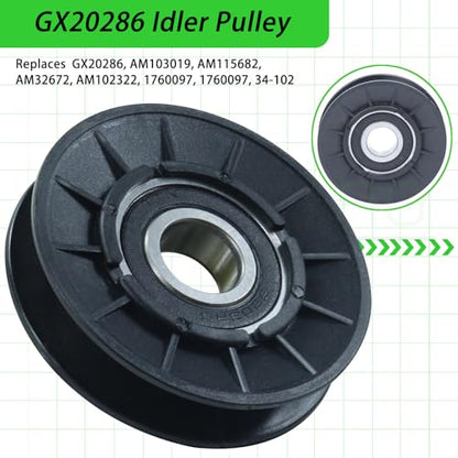 GX20287 Idler Pulley with GX20286 Idler Pulley GX20006 Belt - color: A16 1xGX20286+1xGX20287+1/2x87 Belt