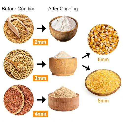Electric Corn Mill Grinder, 25L Dry Grain Mill Grinder with 5 Sieves - size: 25L Tripod