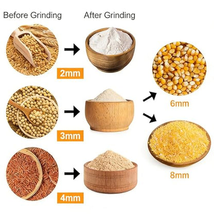 Electric Corn Mill Grinder, 25L Dry Grain Mill Grinder with 5 Sieves - size: 25L Tripod