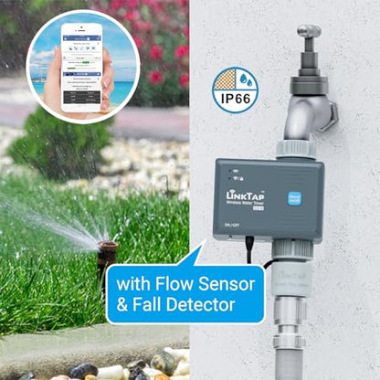 LinkTap G2S Smart Garden Hose Timer & Gateway, 2-Year Battery Life - size: G2S timer+gateway