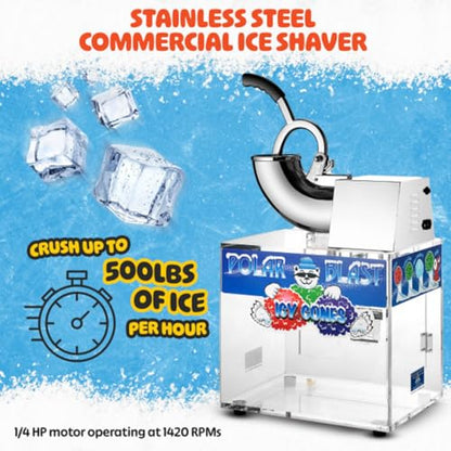 Great Northern Polar Blast Acrylic Snow Cone Machine Snowcone Slush Maker - color: Acrylic