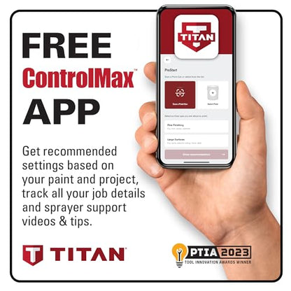Titan ControlMax 1700 HEA Airless Paint & Stain Sprayer, Low Overspray - size: Control Max 1700 w/o cart