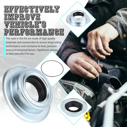 Front Axle Knuckle Vacuum Shaft Seal And Outer Tube Seals Kit