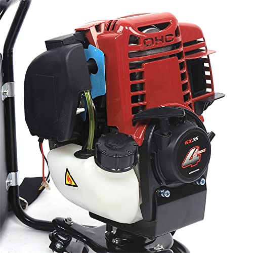 Backpack Brush Cutter, 3 in 1 35.4CC 4-Stroke 1.4HP Gas Garden Brush Cutter Lawn Tiller Machine Single Cylinder Air-Cooled Grass Trimmer Lawn Mower for Lawn and Garden Tree Trimming - style: 4-Stroke