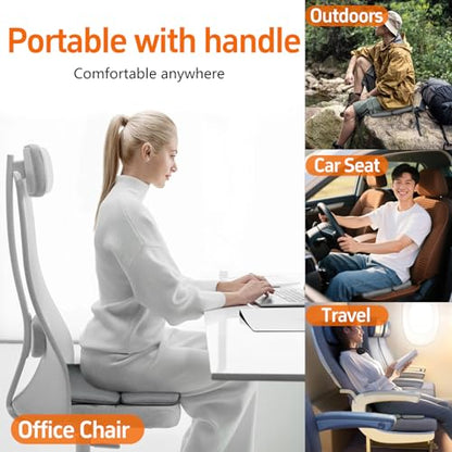 Sojoy 3 in 1 Gel Seat Cushion (Darkgray) - color: Darkgray
