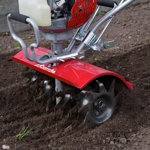 Mantis 7566-12-02 Deluxe XP 4-Cycle Tiller with Kickstand, 16-Inch