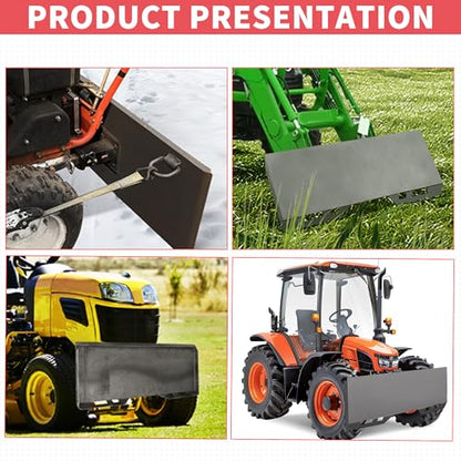 ECOTRIC 3/8" Skid Steer Attachment Plate Universal Quick Attach Mount Plate - size: 1 piece 3/8" thick