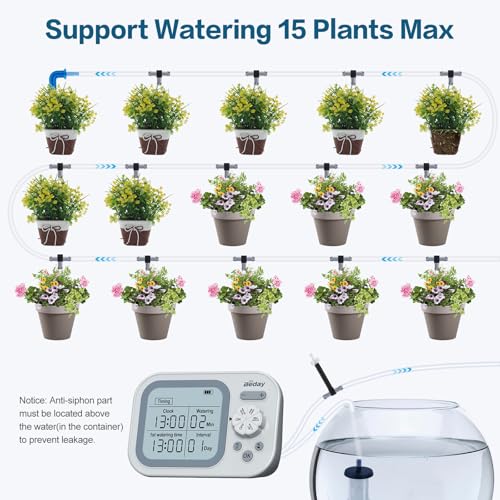 Automatic Plant Waterer Replacement Kit for 15 Potted Plants, Accessories Expansion Set for Auto Drip Irrigation Programmable Self Watering Timer Devices - size: Pack of 4