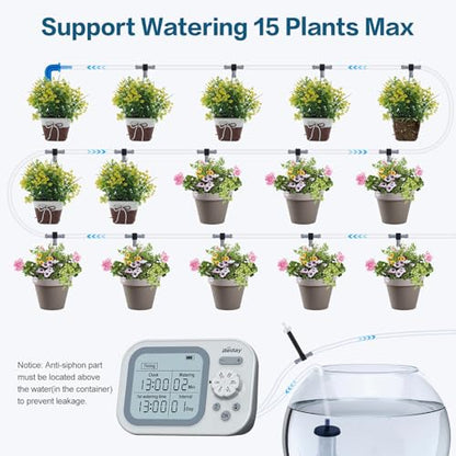 Automatic Plant Waterer Replacement Kit for 15 Potted Plants, Accessories Expansion Set for Auto Drip Irrigation Programmable Self Watering Timer Devices - size: Pack of 4