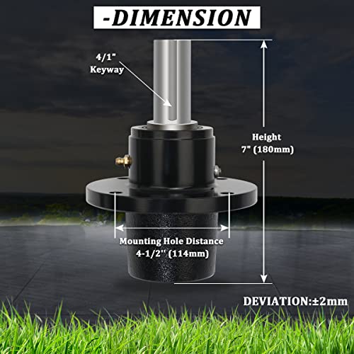 Spindle Assembly Replaces SCAG 46020 461663 46400 46631 Ferris 1530301(with Zerk Fitting)