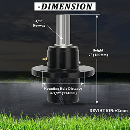 Spindle Assembly Replaces SCAG 46020 461663 46400 46631 Ferris 1530301(with Zerk Fitting)