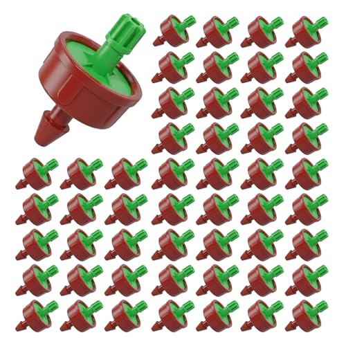0.25 GPH Pressure Compensating Drippers for Irrigation System,50 Pack - size: 0.25 GPH 50PCS