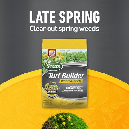 Scotts Turf Builder Bundle with Lawn Spreader for Small, Northern Lawns