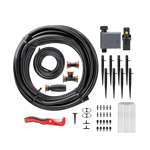 Orbit 69600 Shrub and Flower Bed Drip Irrigation Kit with B-hyve (Gen 2) Smart Hose Watering Timer - style: Smart Timer