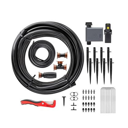 Orbit 69600 Shrub and Flower Bed Drip Irrigation Kit with B-hyve (Gen 2) Smart Hose Watering Timer - style: Smart Timer