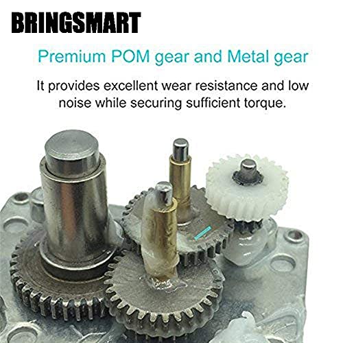 BRINGSMART 24V 40rpm DC Worm Gear Motor Self-Locking Mini Engine Turbine - size: 24V 40rpm