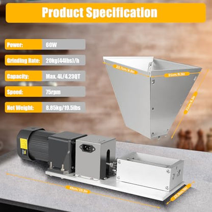 Electric Grain Grinder Mill Commercial Corn Heavy Duty Flour Mill Cereals Grinder Machine For Rice Corn Grain Coffee Wheat Feed