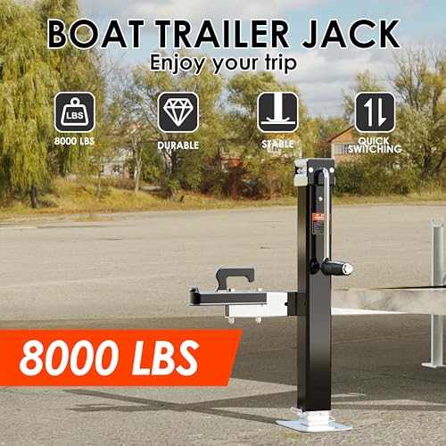 YOMILINK 8000 lbs Heavy Duty Trailer Jack, Weld on Square Jack