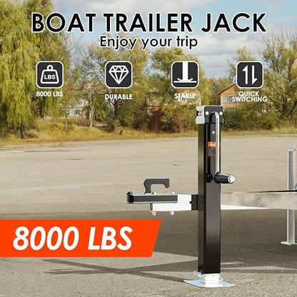 YOMILINK 8000 lbs Heavy Duty Trailer Jack, Weld on Square Jack