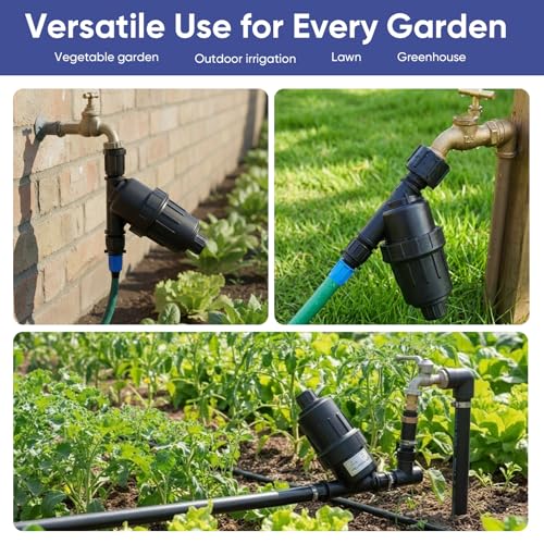 3/4" Drip Irrigation Y Filter: 120 Mesh Screen, Male Thread for Hydroponics