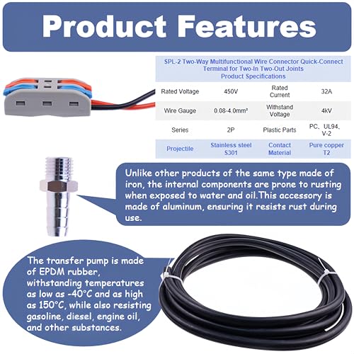 12 Volt Electric Fuel Transfer Pumps, Fuel Transfer Pump Kits