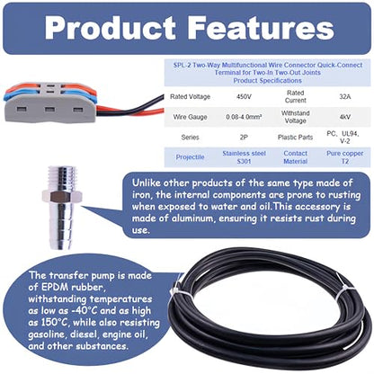 12 Volt Electric Fuel Transfer Pumps, Fuel Transfer Pump Kits