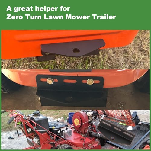 Heavy Duty Universal Zero Turn Lawn Mower Trailer Hitch Adapter Bracket Receiver 3"-6" Mount 3/4" Pin Hole