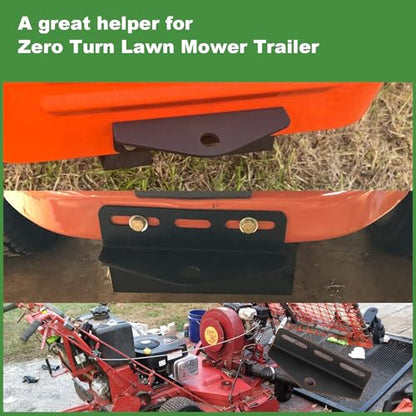 Heavy Duty Universal Zero Turn Lawn Mower Trailer Hitch Adapter Bracket Receiver 3"-6" Mount 3/4" Pin Hole