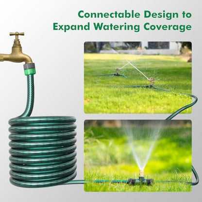 RESTMO Sprinkler Stake 3 Pack Zinc Alloy Lawn Sprinkler Spike Base - size: 3 Pack