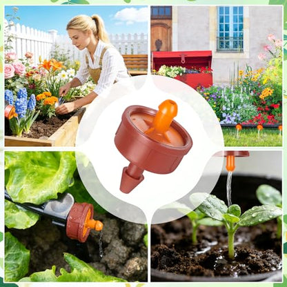 60Pcs 3 GPH Pressure Compensating Drippers,3 GPH Drip Emitters - color: 3 GPH 60PCS