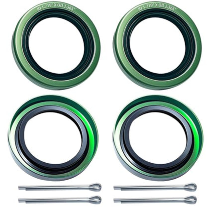 4pcs Trailer Wheel Hub Grease Seals Kit 1.719'' I.D x 2.565'' O.D - size: 4 Pcs
