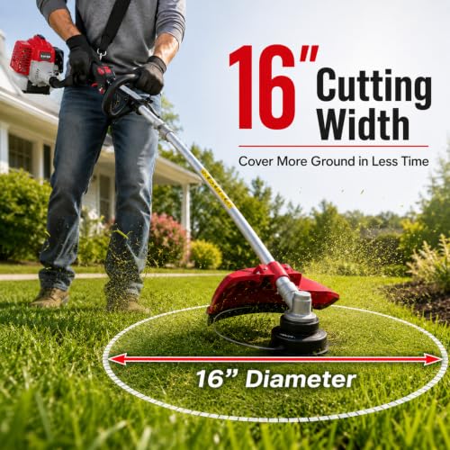 AMERISUN 26cc Gas String Trimmer 3-in-1, Weed Eater Brush Cutter