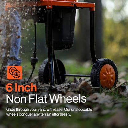 SuperHandy Electric Leaf Mulcher Shredder, 15-AMP, Yard Waste